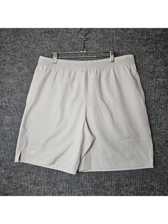 Fabletics Other - NWT Fabletics Mens The 7" Fundamental Shorts Size Large Light Gray Gym Workout
